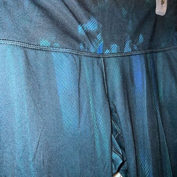 Champion ankle leggings blue green fishnet design size S - Picture 2 of 5